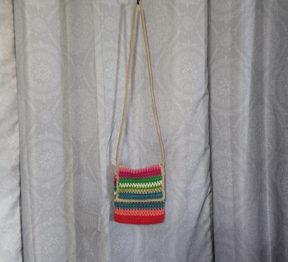 Colorful Crochet Shoulder Bag